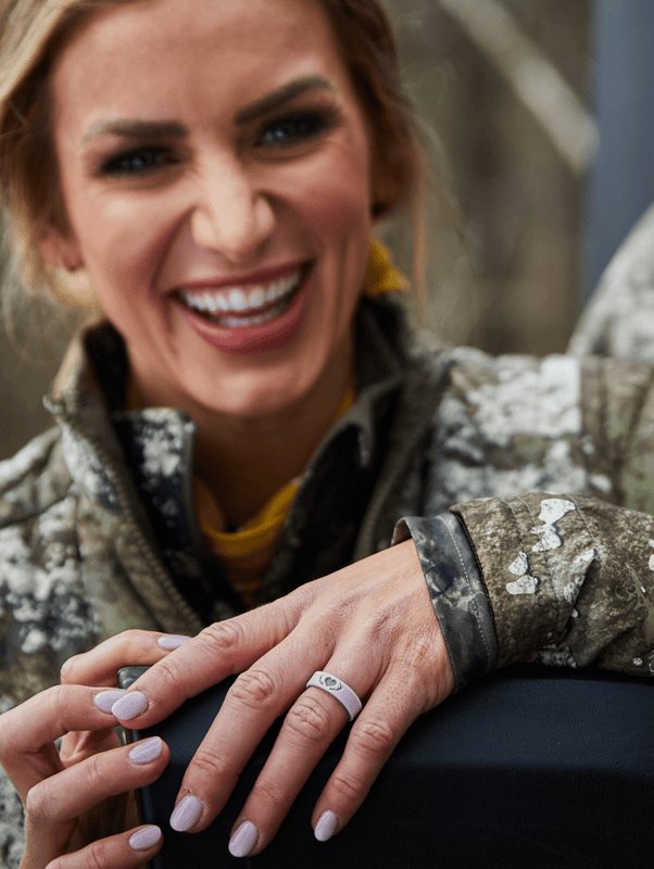 Women's Eva Shockey Heart Antler Silicone Ring - Image 4