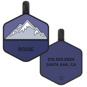 Mountain Silicone Dog ID Tag
