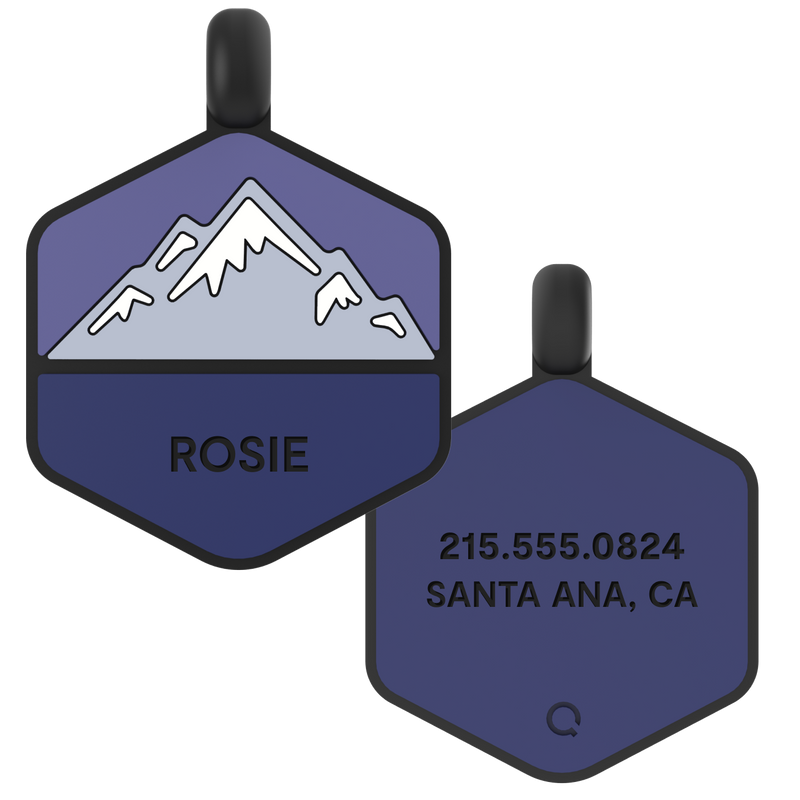 Mountain Silicone Dog ID Tag