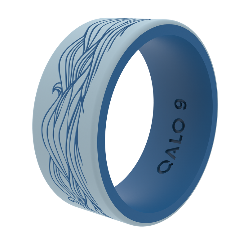 Men's Flow Waves Strata Ring