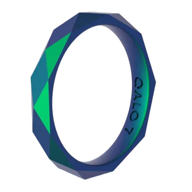 Women's Holographic Geo Stackable Silicone Ring - Image 5