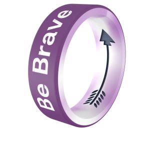 Women's Be Brave Purple Switch Ring