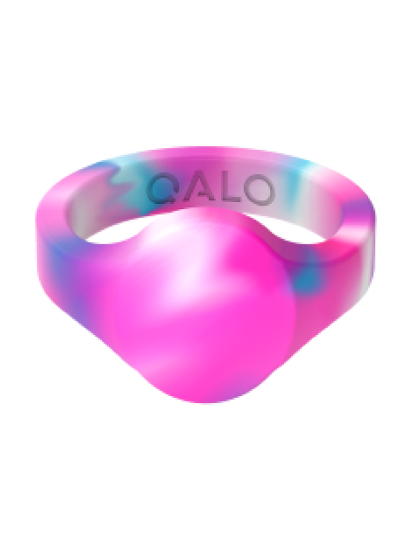 Women??s Tie Dye Signet Silicone Ring - Image 2