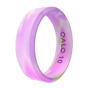 Women??s Natural Stone Modern Silicone Ring