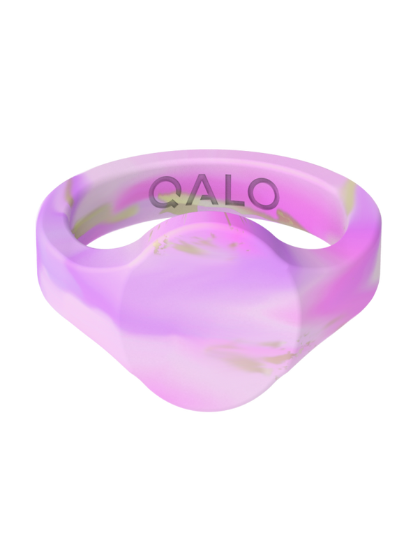 Women??s Natural Stone Signet Silicone Ring - Image 3