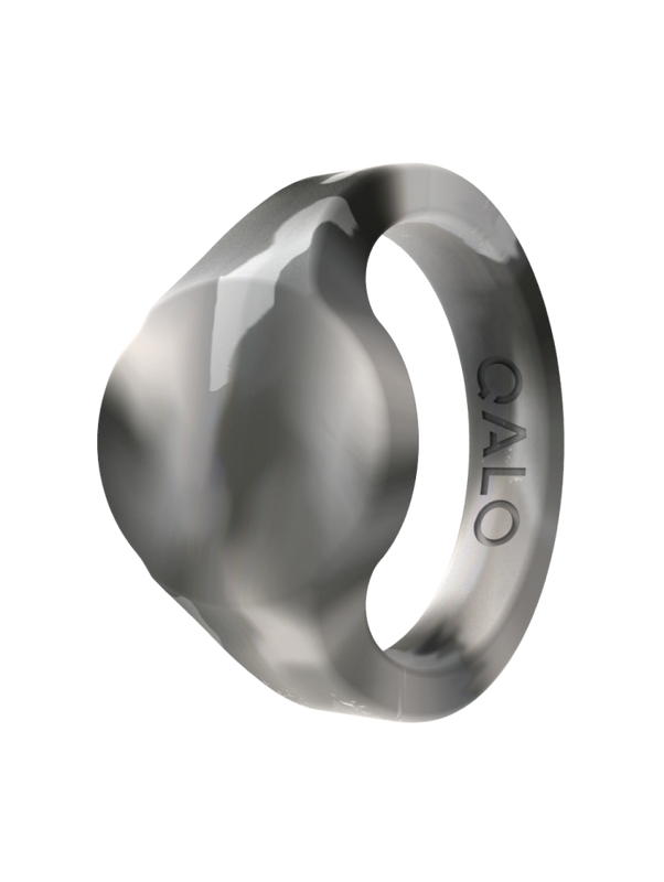 Men's Natural Stone Signet Silicone Ring