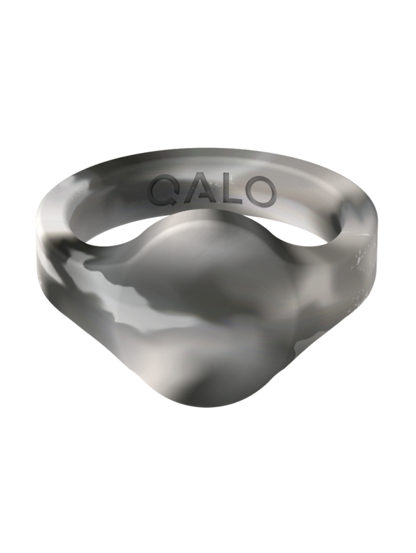 Men's Natural Stone Signet Silicone Ring - Image 6