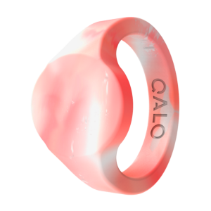 Women??s Natural Stone Signet Silicone Ring