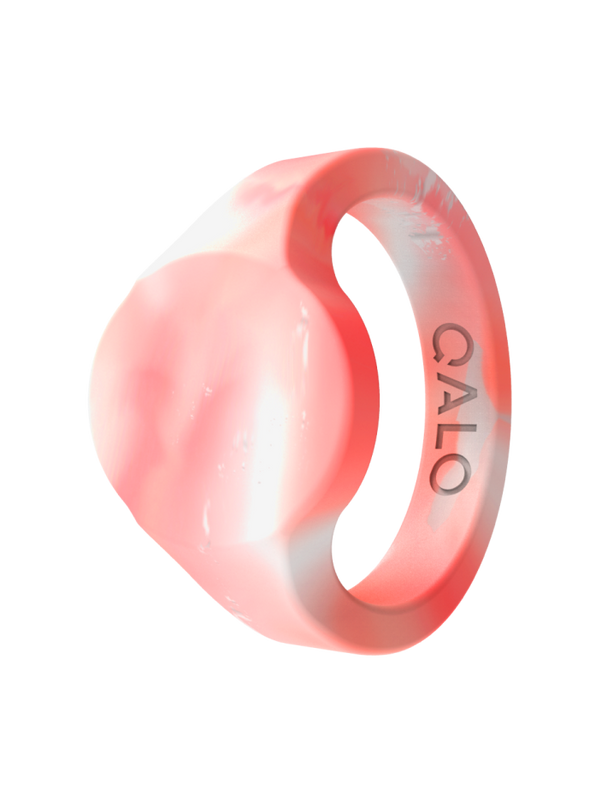 Women??s Natural Stone Signet Silicone Ring