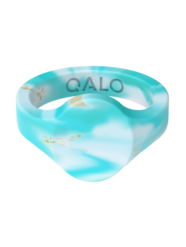 Women??s Natural Stone Signet Silicone Ring - Image 6
