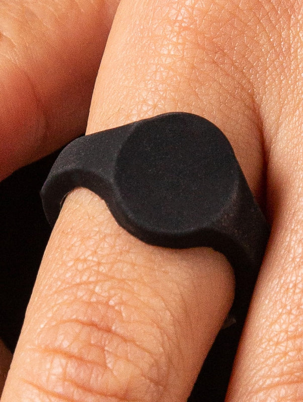 Men's Signet Silicone Ring - Image 2