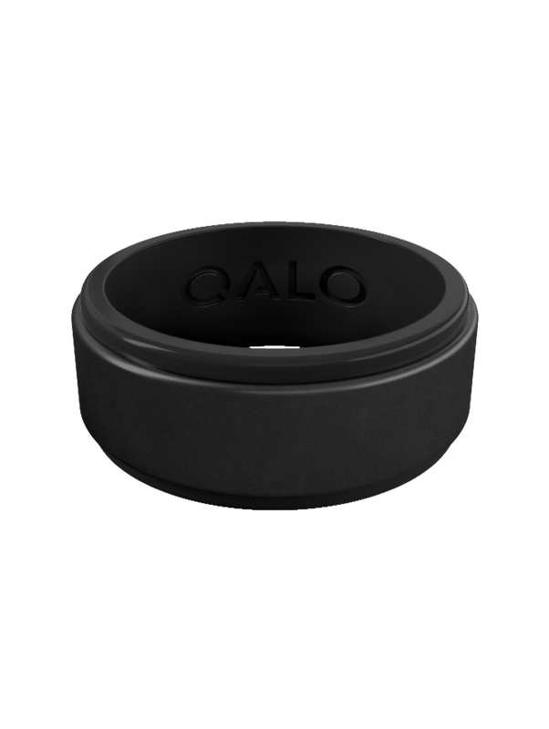 Men's Eva Shockey Polished Step Edge Silicone Ring - Image 2