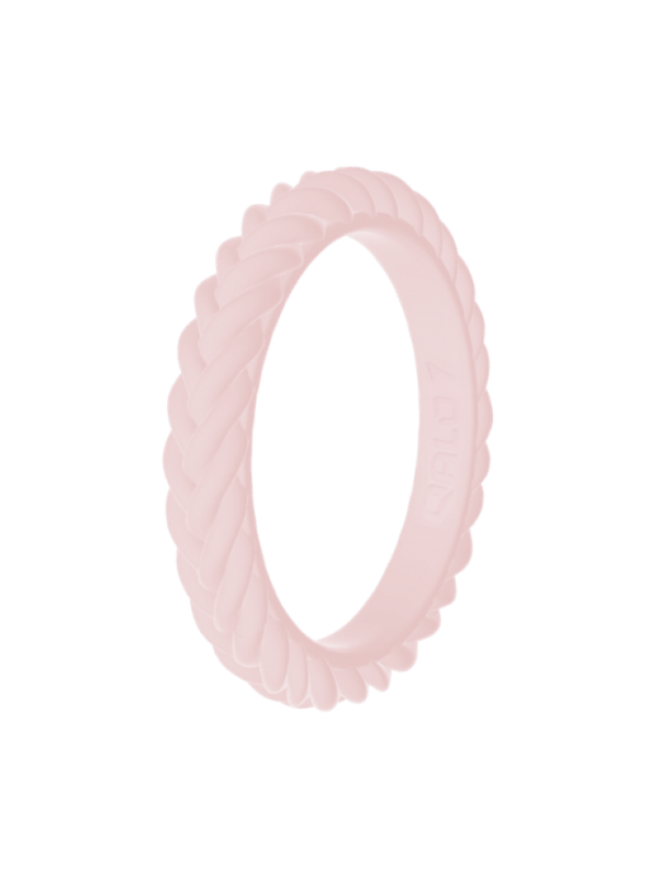 Women's Stackable Braid Silicone Ring