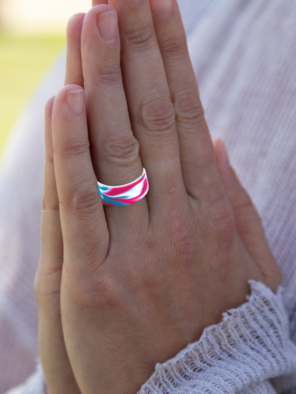 Switch Wodapalooza Tie-Dye/White Silicone Ring - Image 3