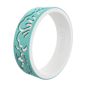 Women's Strata Hibiscus Silicone Ring