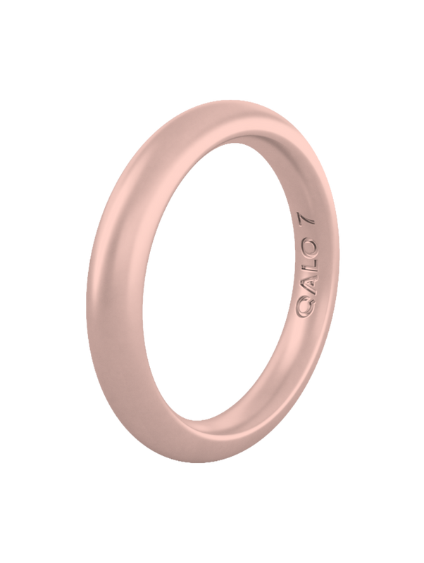 Women's Metallic Classic Stackable Silicone Ring