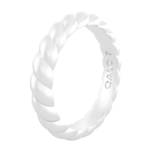 Women's Metallic Twist Stackable Silicone Ring